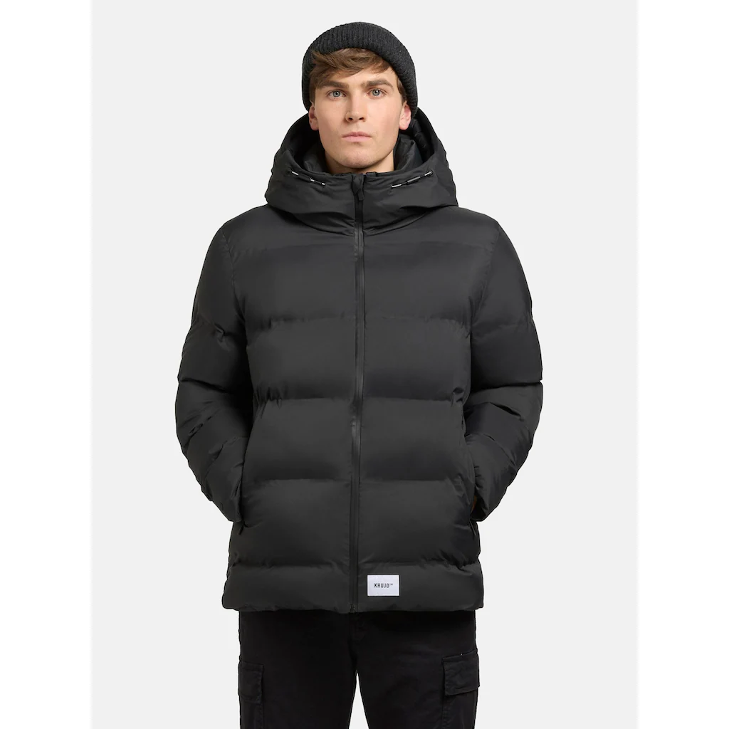 khujo Steppjacke »Silas2« mit Kapuze Warme Herren Winterjacke mit großer Kapuze ▷ für