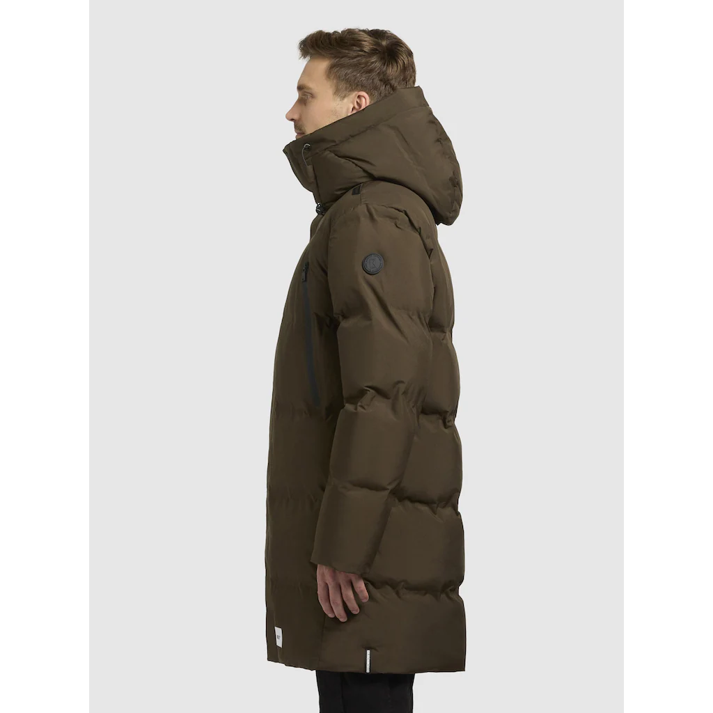 Khujo Steppmantel »Morse2-YM« Urbaner Herren Mantel Mit Kapuze Und Rucksackgurten ▷ Bestellen