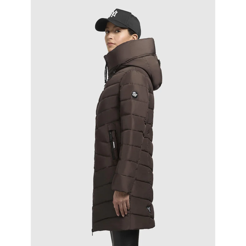 Khujo Steppmantel »Pluz-YM« Warmer Gesteppter Damen Wintermantel Mit Kapuze