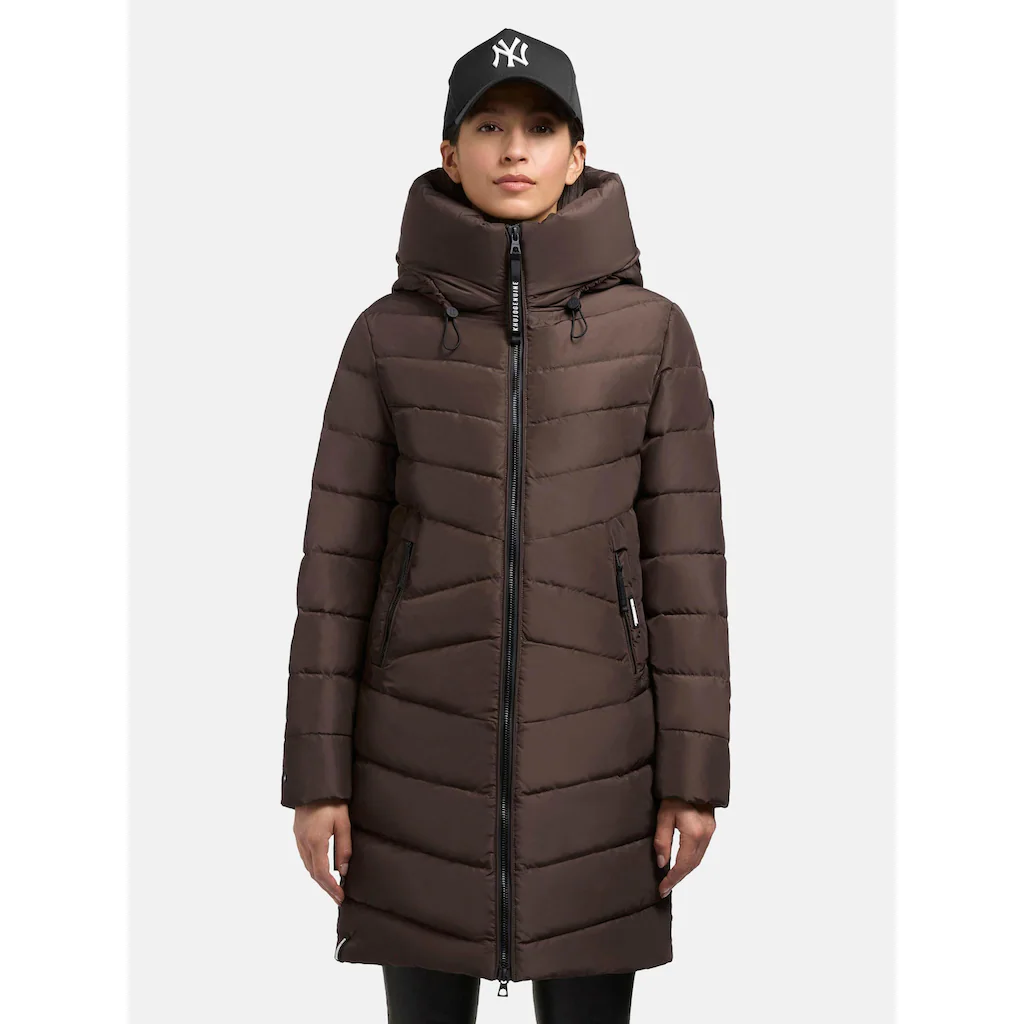 khujo Steppmantel »Pluz-YM« Warmer gesteppter Damen Wintermantel mit Kapuze