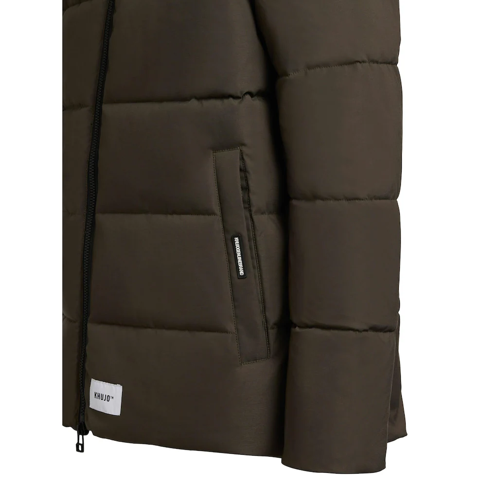Khujo Winterjacke »Loga2« Mit Kapuze Steppjacke Mit Abnehmbarer Kapuze Und Rucksackträgern ▷ Kaufen