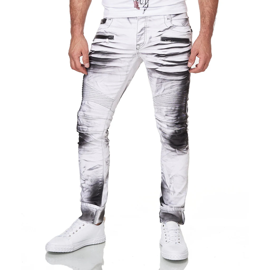 KINGZ Slim-fit-Jeans Im Batik-Look ▷ Für