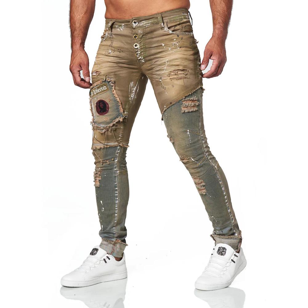 KINGZ Slim-fit-Jeans in lässigem Design ▷ für