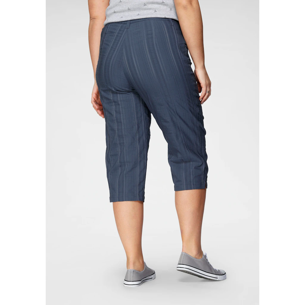 KjBRAND Caprihose »Babsie: Bequemer Oberschenkel« Mit Strukturmuster
