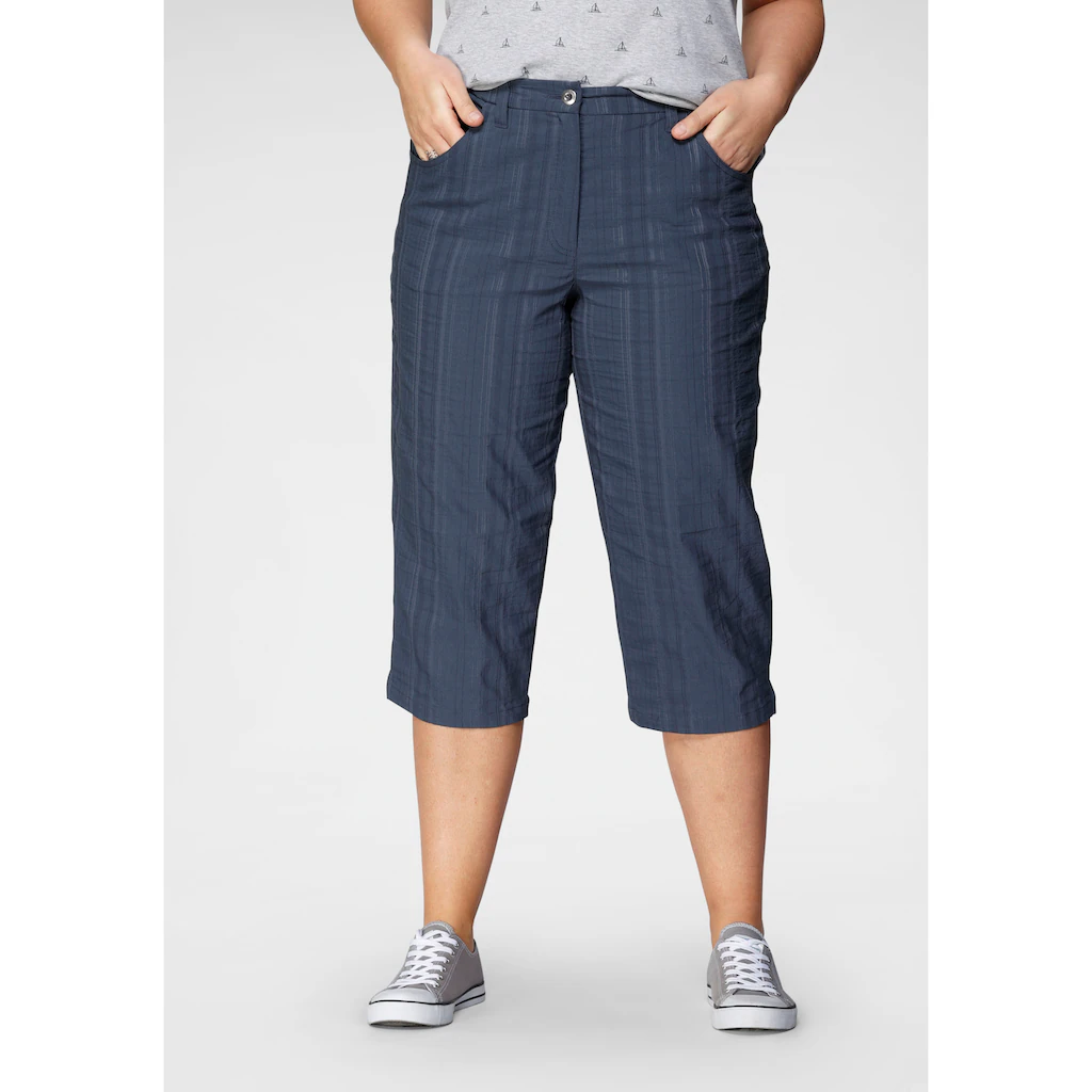 KjBRAND Caprihose »Babsie: bequemer Oberschenkel« mit Strukturmuster