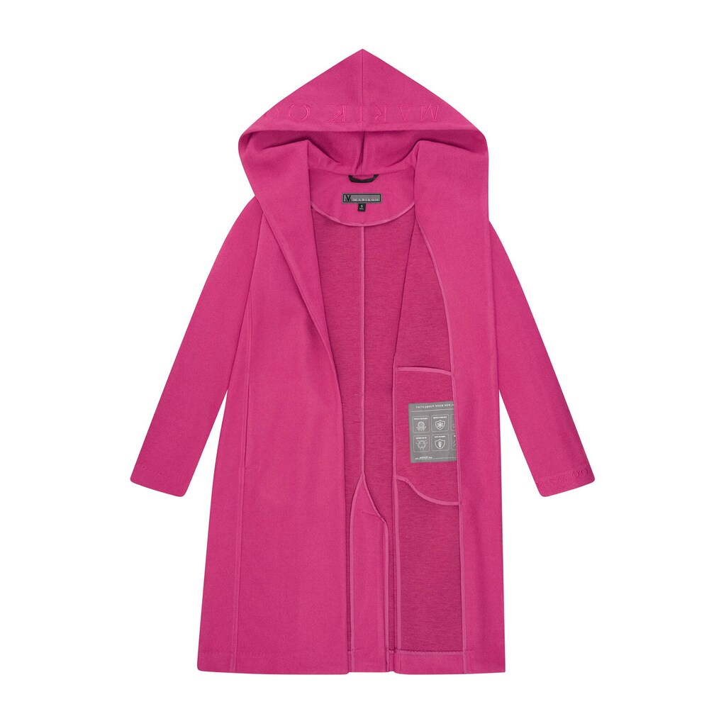 Kurzmantel »Kailii« Eleganter Wickel Mantel Mit Taillengürtel Und Oversized Hood Kapuze