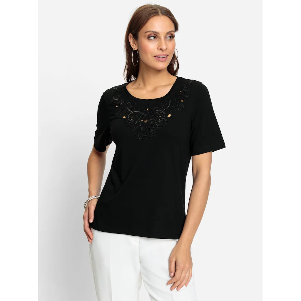 Lady Rundhalsshirt »Kurzarm-Shirt« (1 Tlg.)