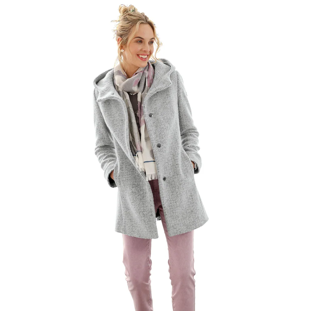 Langjacke mit Kapuze