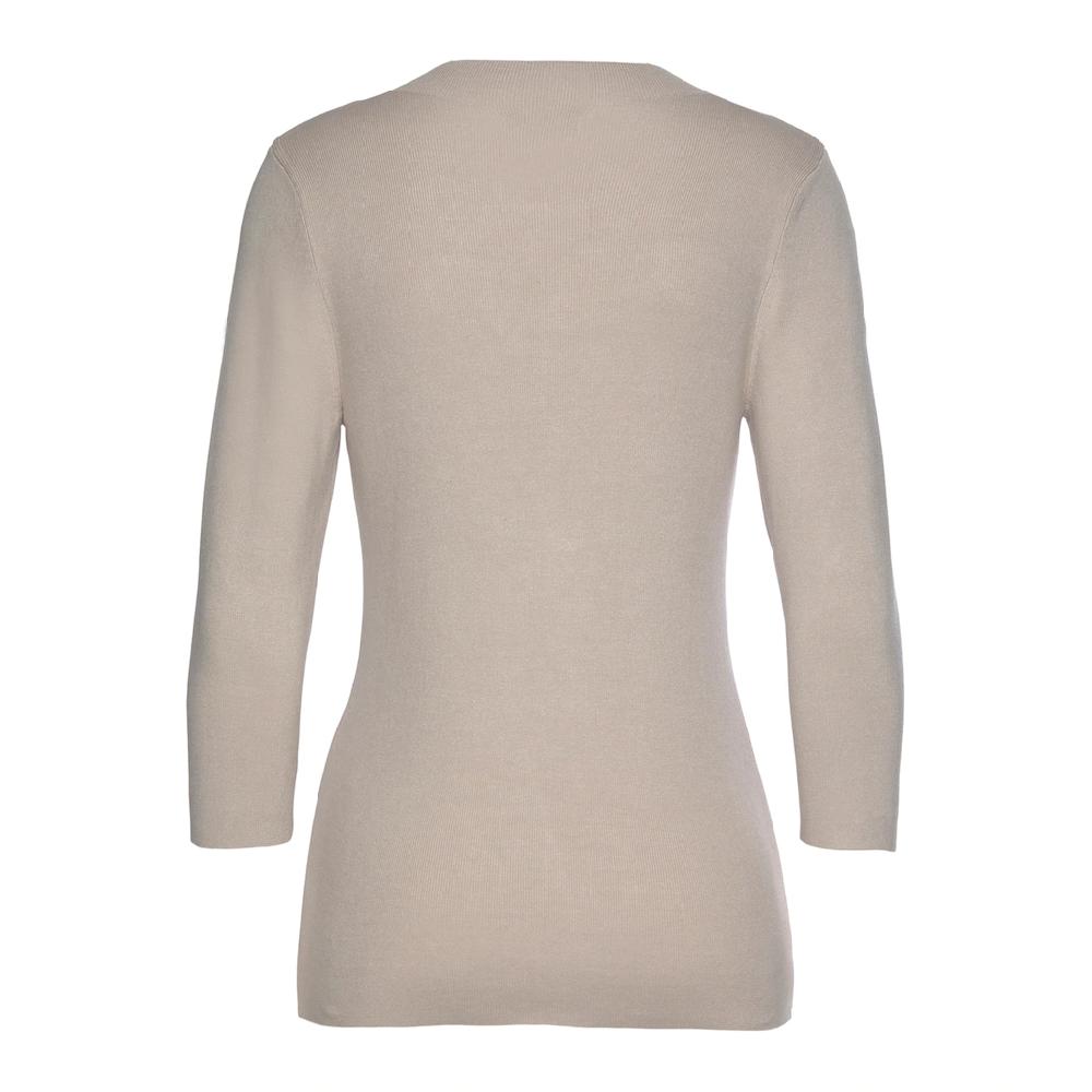 LASCANA 3/4 Arm-Pullover In Leichter Strickqualität Figurbetonter Strickpullover Basic