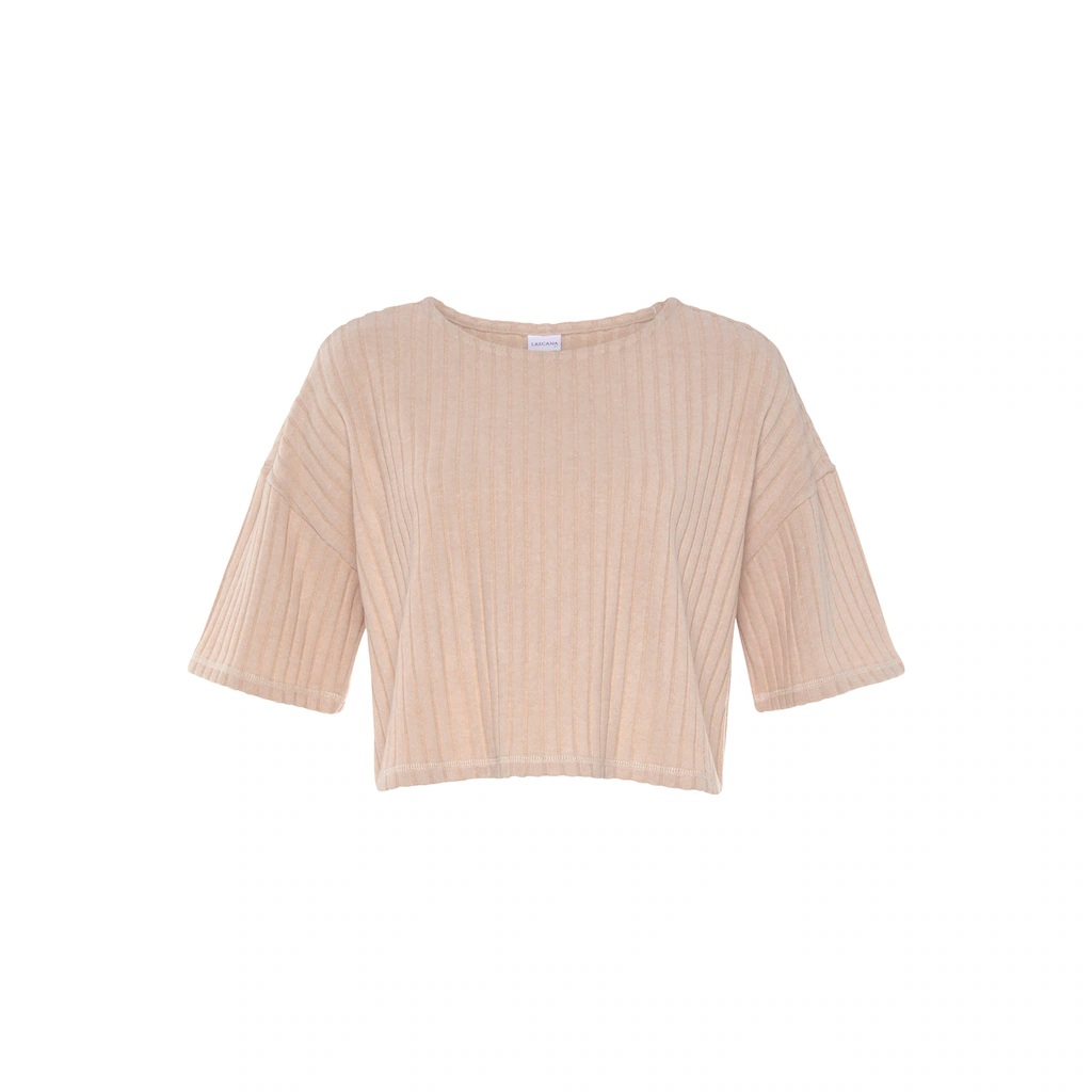 LASCANA 3/4-Arm-Shirt Lounge-/Strickshirt Aus Weichem Strick Loungewear