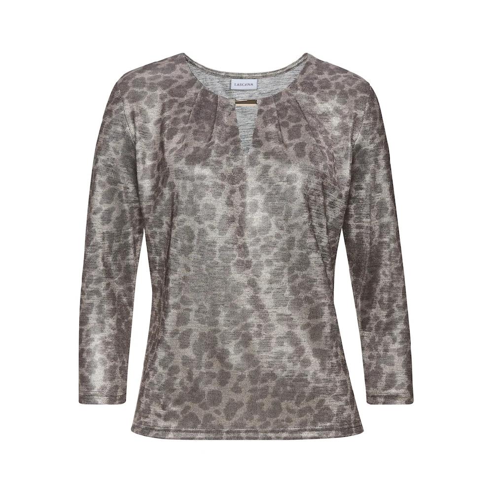 LASCANA 3/4-Arm-Shirt Mit Animaldruck Jerseyshirt Modisch