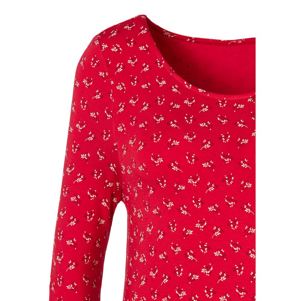 LASCANA 3/4-Arm-Shirt »mit Kleinem Cut-Out Am Ärmelsaum« Aus Weichem Viskose-Stretch