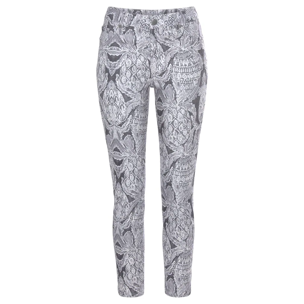 LASCANA 7/8-Jeggings Mit Alloverprint Schmale Passform Super-Stretch-Qualität