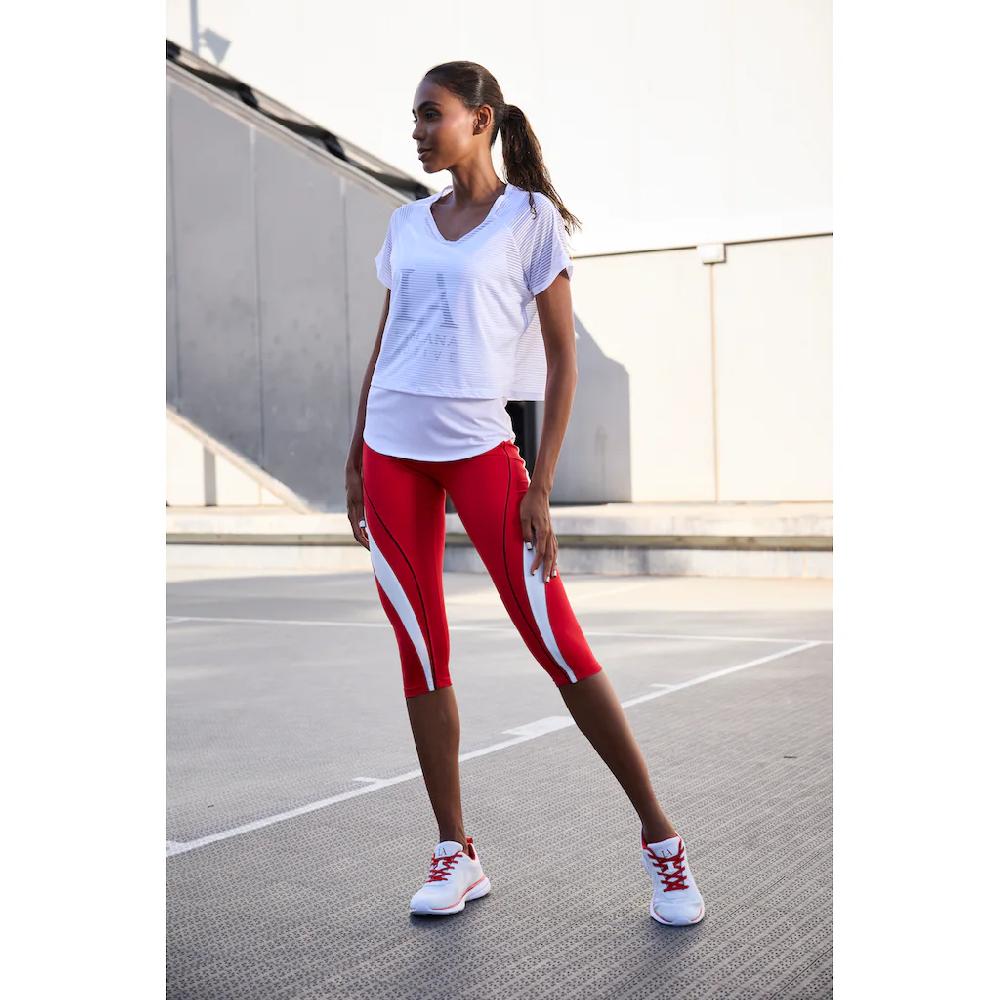 LASCANA ACTIVE Caprihose Mit Seitlichem Kontrasteinsatz