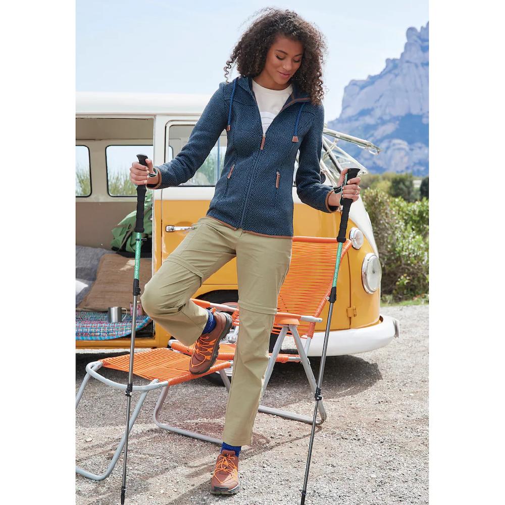 LASCANA ACTIVE Fleecejacke Mit Kapuze Trekkingjacke Mit Kapuze