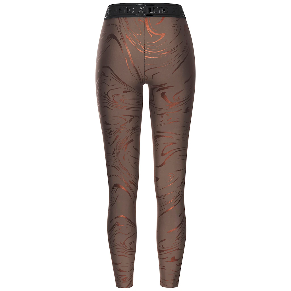 LASCANA ACTIVE Funktionsleggings Sportleggings Mit Glänzendem Print Und 3D Schriftzug