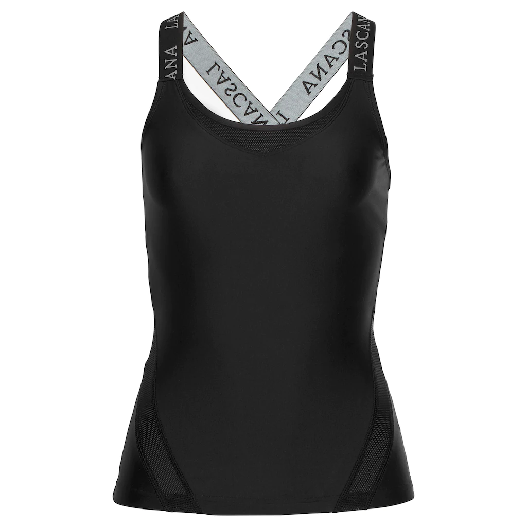 LASCANA ACTIVE Funktionsshirt Mit Elastischen Trägern Und Mesh