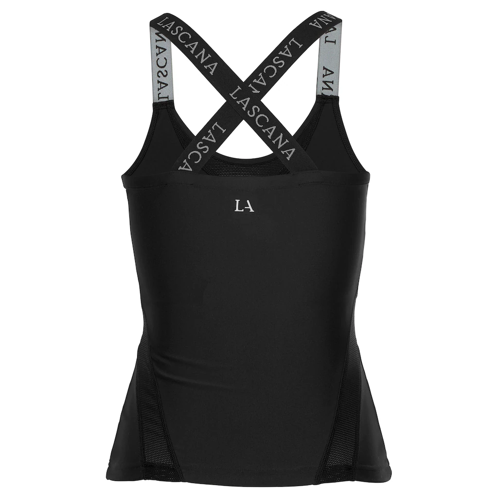 LASCANA ACTIVE Funktionsshirt Mit Elastischen Trägern Und Mesh