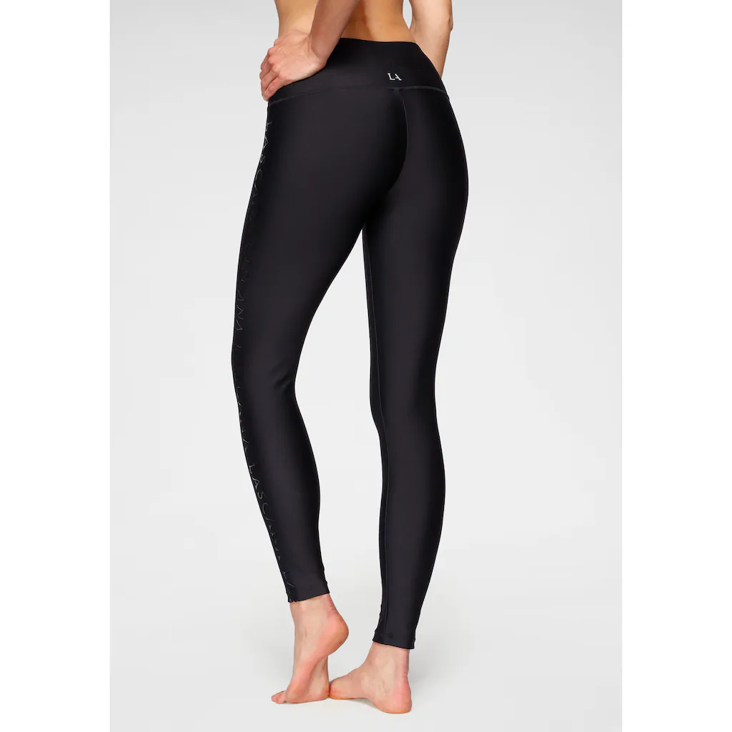 LASCANA ACTIVE Leggings Mit Glänzendem Logoschriftzug