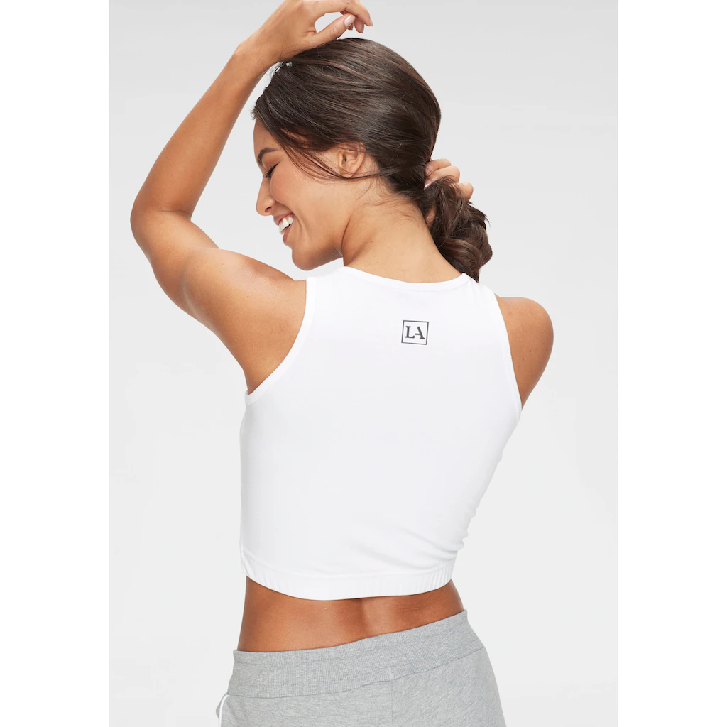 LASCANA ACTIVE Sporttop Crop-Top Mit Breiten Trägern