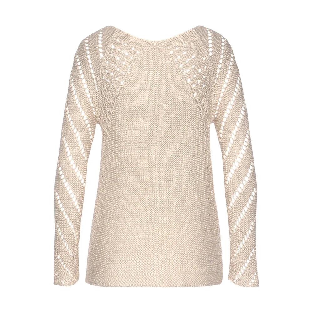 LASCANA Ajourpullover Mit Tollem Lochstrickmuster Strandpullover Leicht Transparent