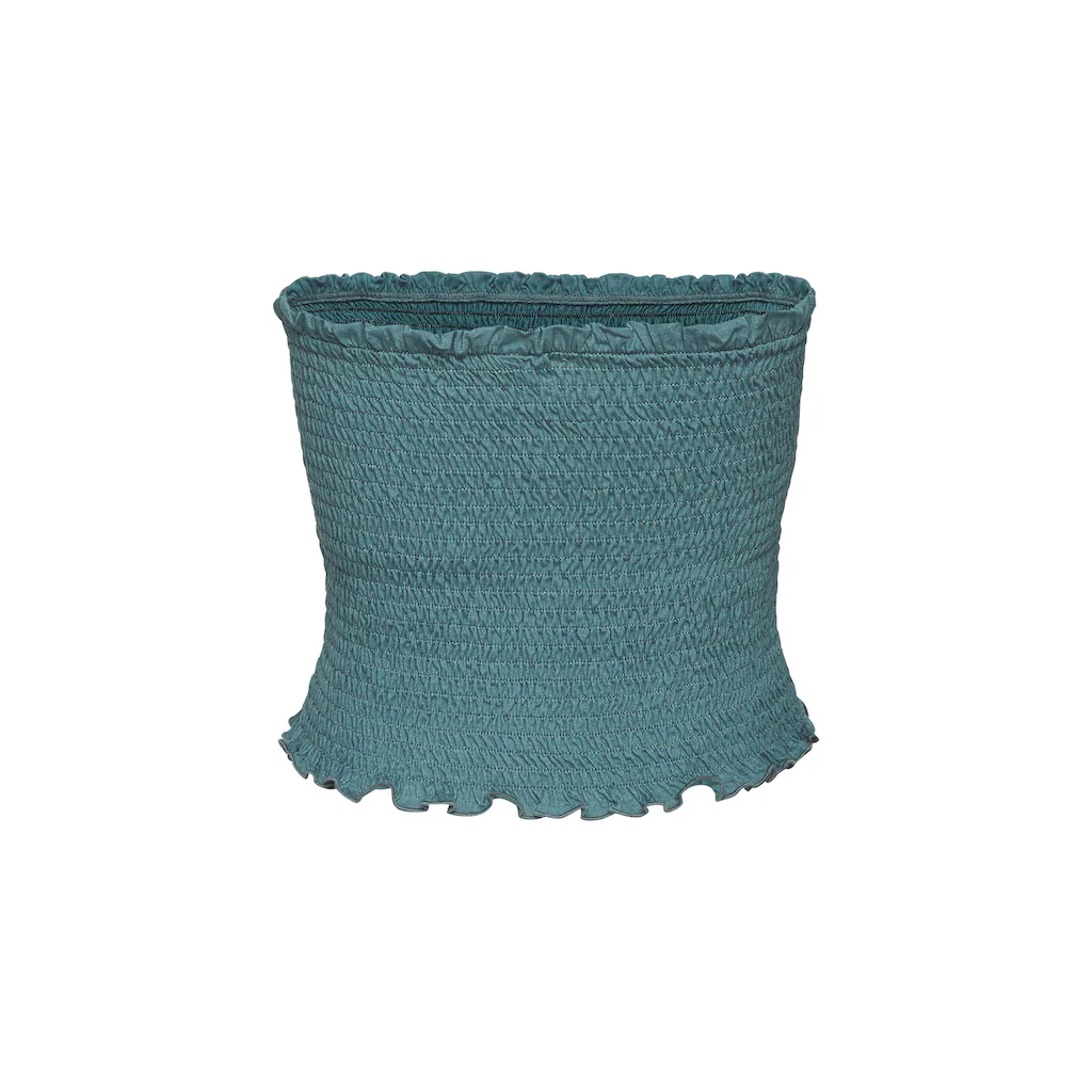 LASCANA Bandeautop Aus Viskosejersey Rundum Gesmokt Schulterfreies Crop-Top
