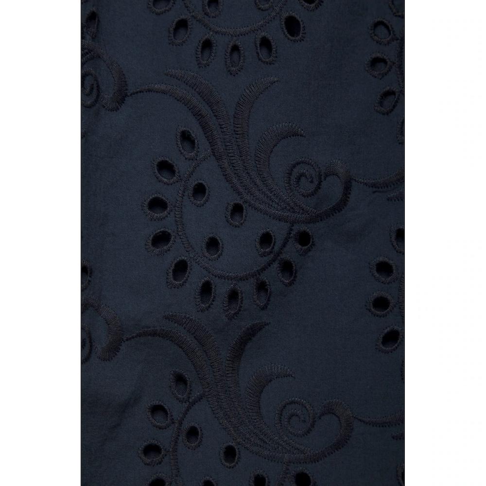 LASCANA Blusenkleid (mit Bindegürtel) Und Lochstickerei Spitzenkleid