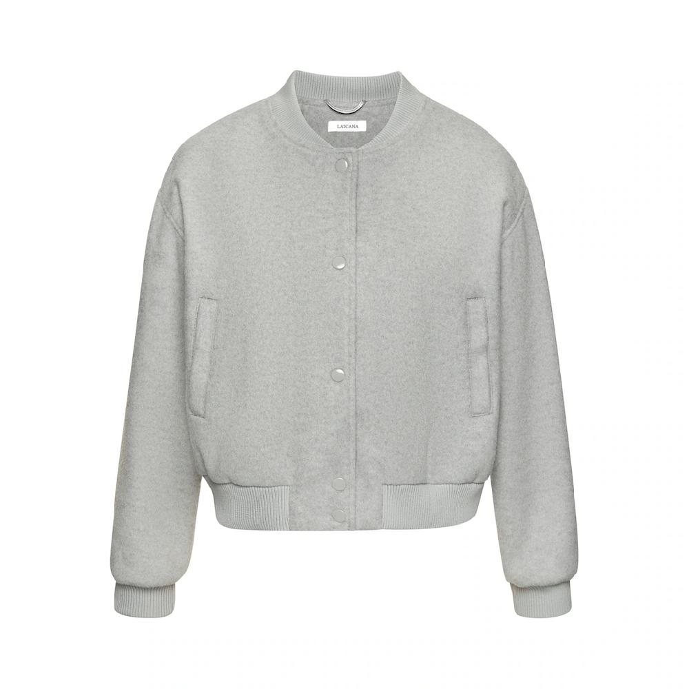 LASCANA Bomberjacke Mit Rippbündchen Pilotenjacke Mit Druckknöpfen Und Taschen