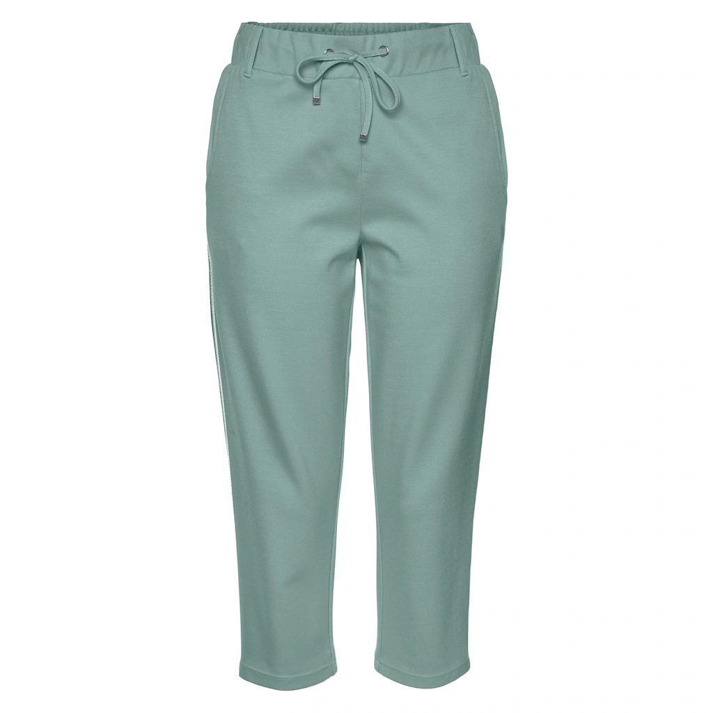 LASCANA Caprihose Mit Seitlichen Streifen Loungewear