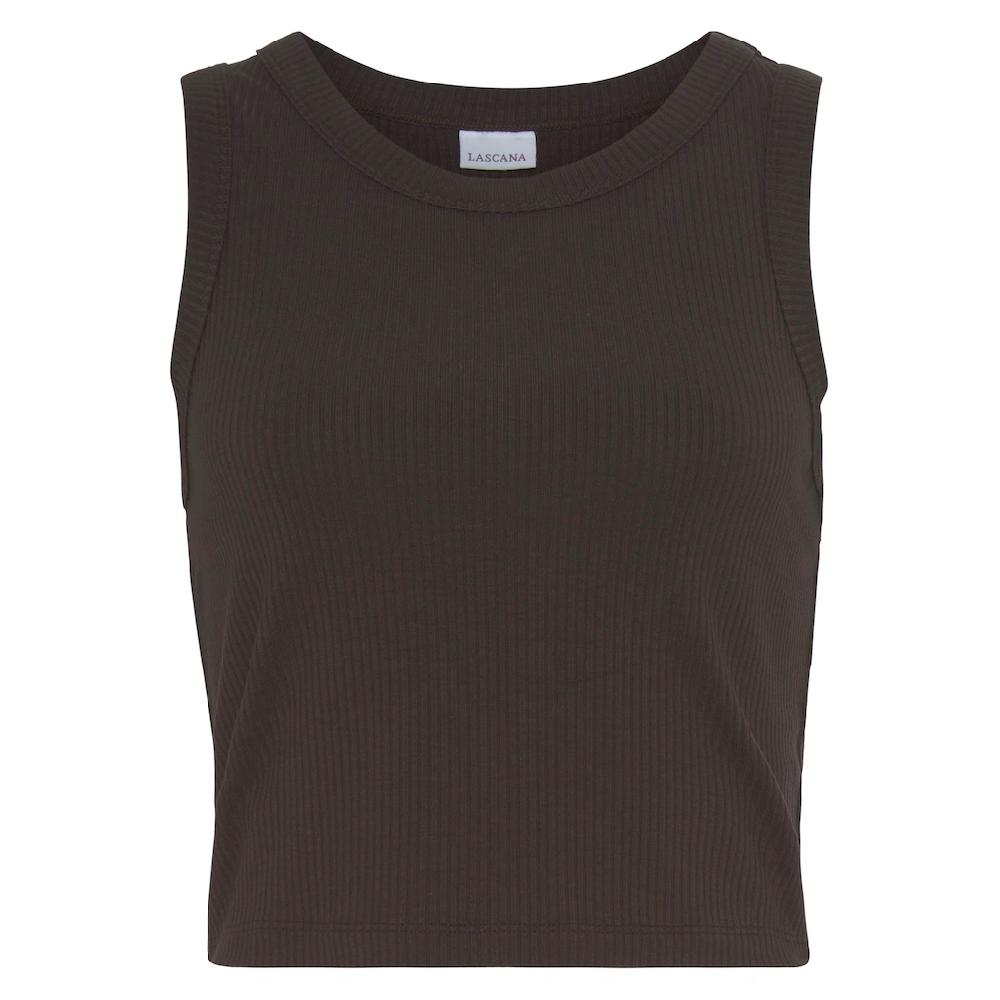 LASCANA Crop-Top (2er-Pack) Aus Weicher Rippware Sommerliche Basic Tops