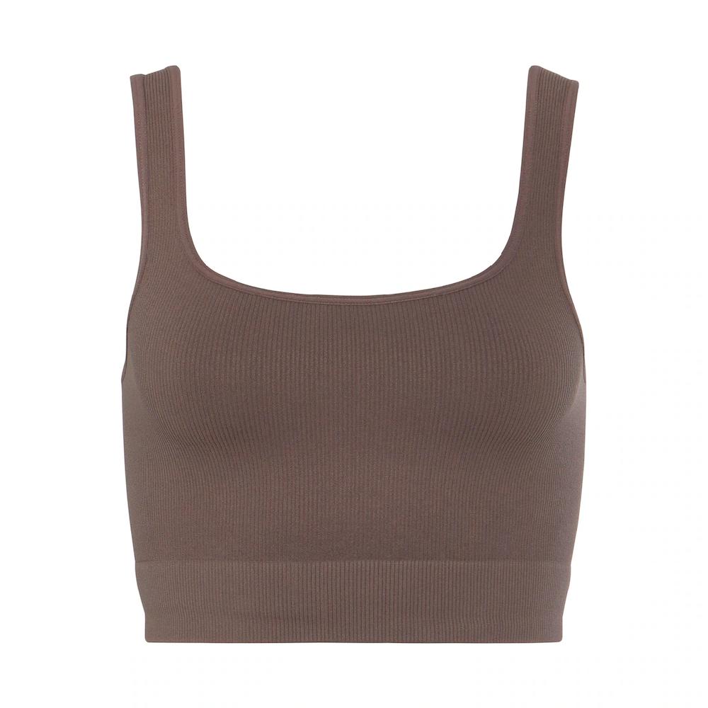 LASCANA Crop-Top Seamless Top Mit Rippstruktur