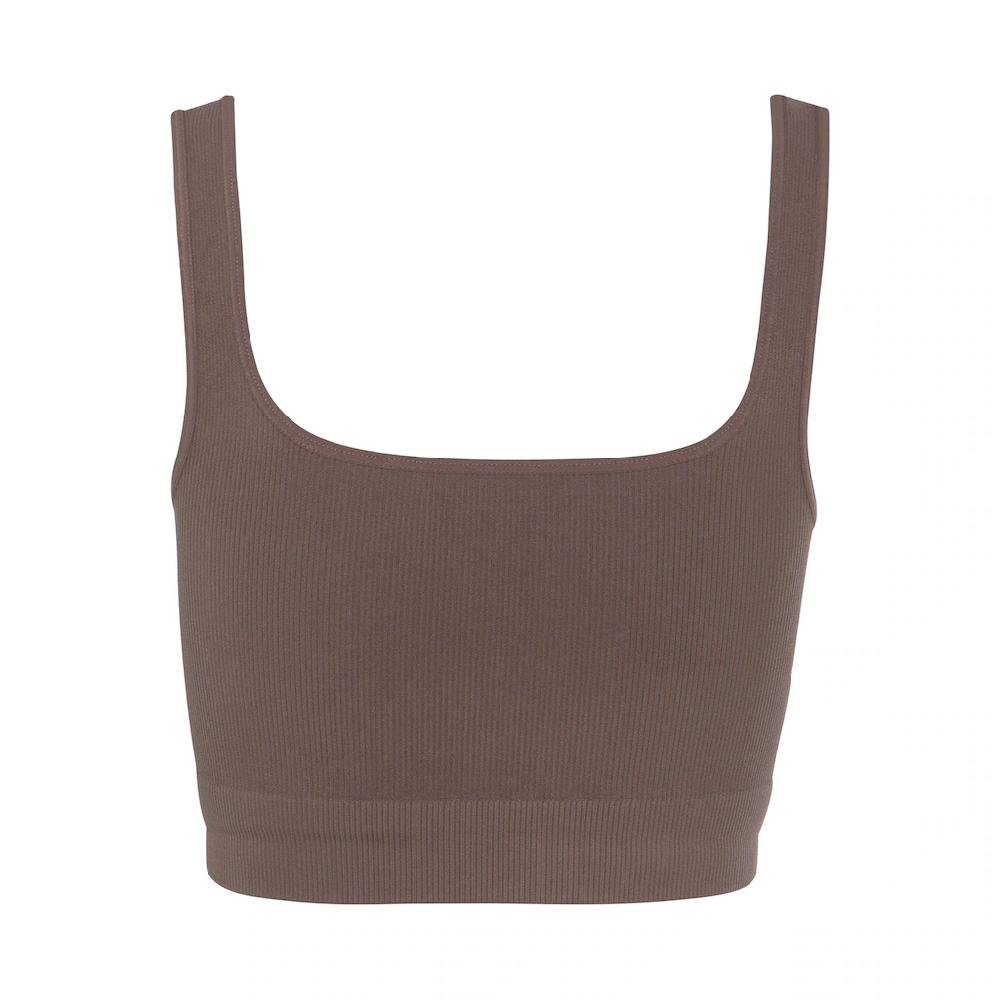 LASCANA Crop-Top Seamless Top Mit Rippstruktur