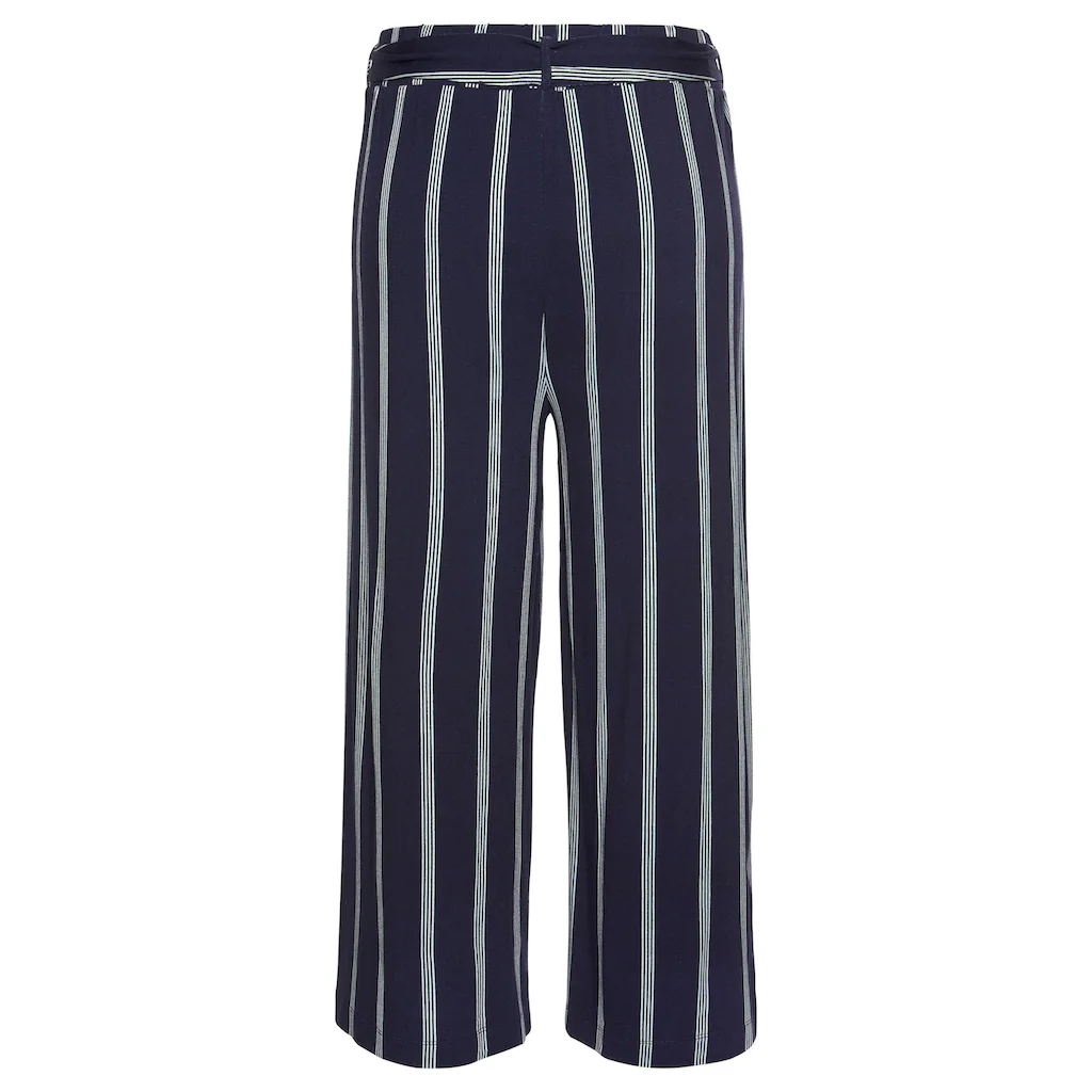 LASCANA Culotte (mit Bindegürtel) In Paperbag-Form Luftige Jerseyhose Casual
