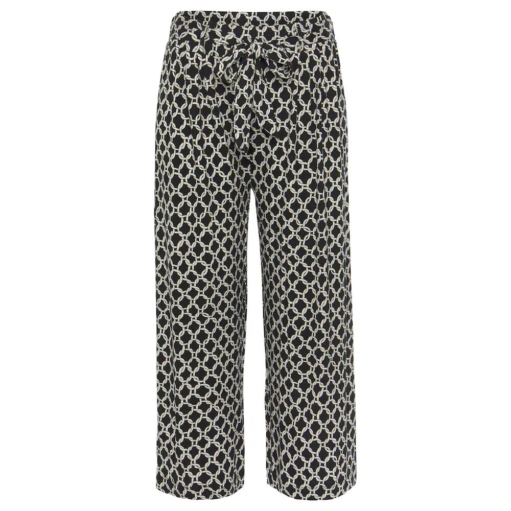 LASCANA Culotte (mit Bindegürtel) Mit Alloverdruck 7/8-Hose Jerseyhose