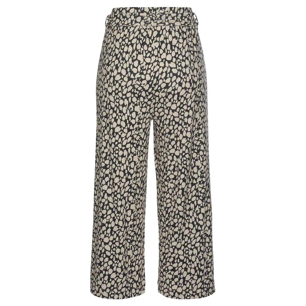 LASCANA Culotte (mit Bindegürtel) Und Alloverdruck 7/8-Länge Elastischer Bund Sommerhose