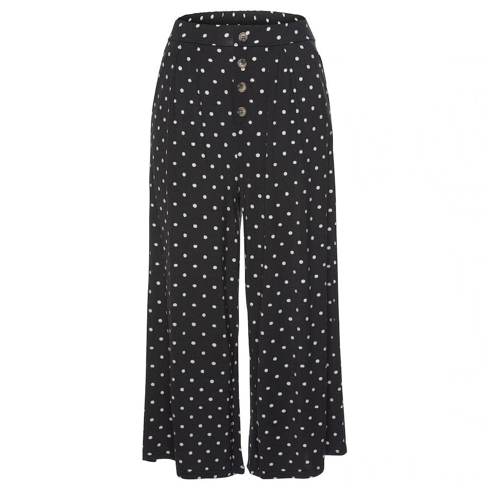 LASCANA Culotte Mit Punktedruck Und Taschen Elatischer Bund 7/8-Hose Jerseyhose
