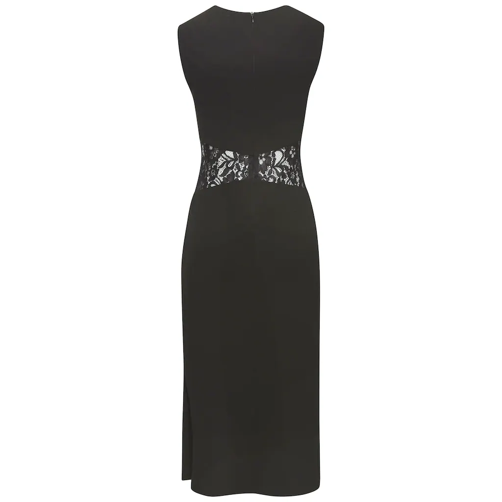 LASCANA Etuikleid Mit Spitzeneinsätzen In Der Taille