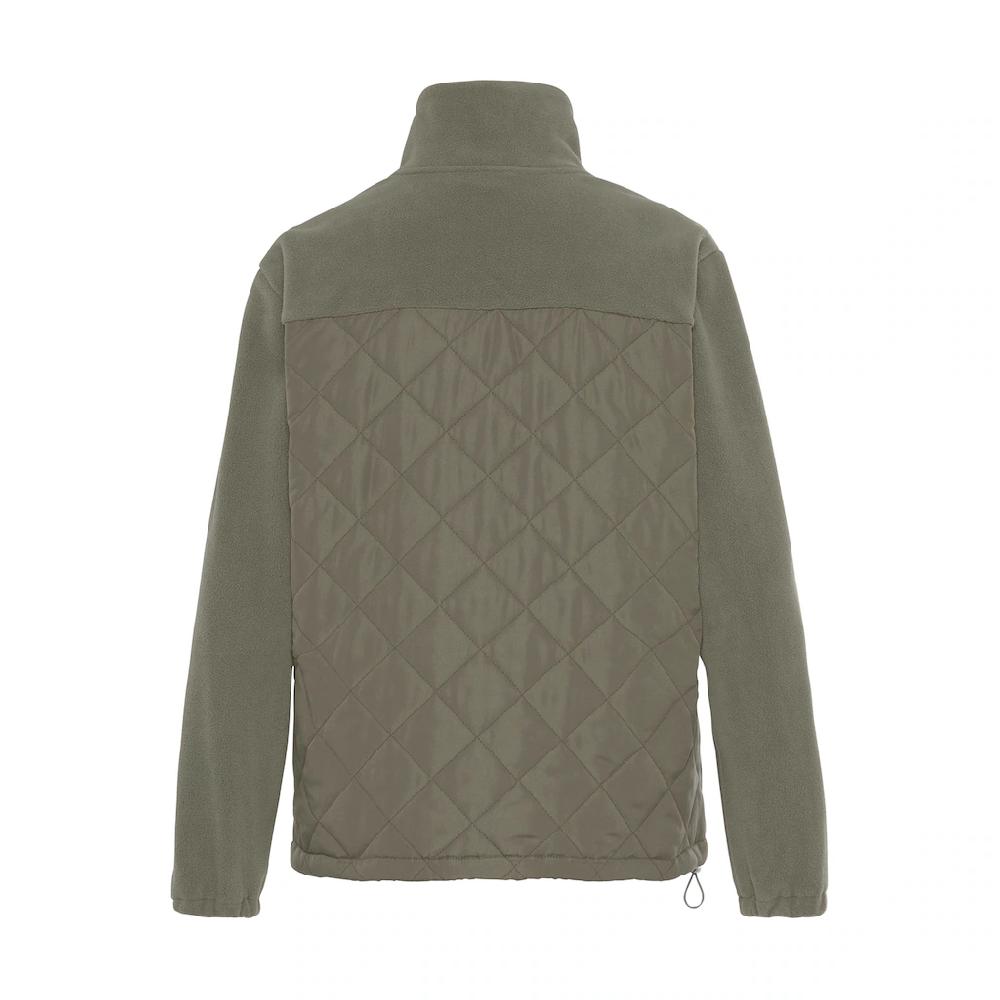 LASCANA Fleecejacke Ohne Kapuze Mit Steppung