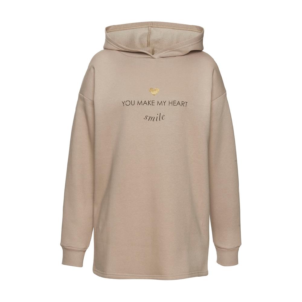 LASCANA Hoodie Lounge-/Kapuzenpullover Mit Print Vorne Loungewear