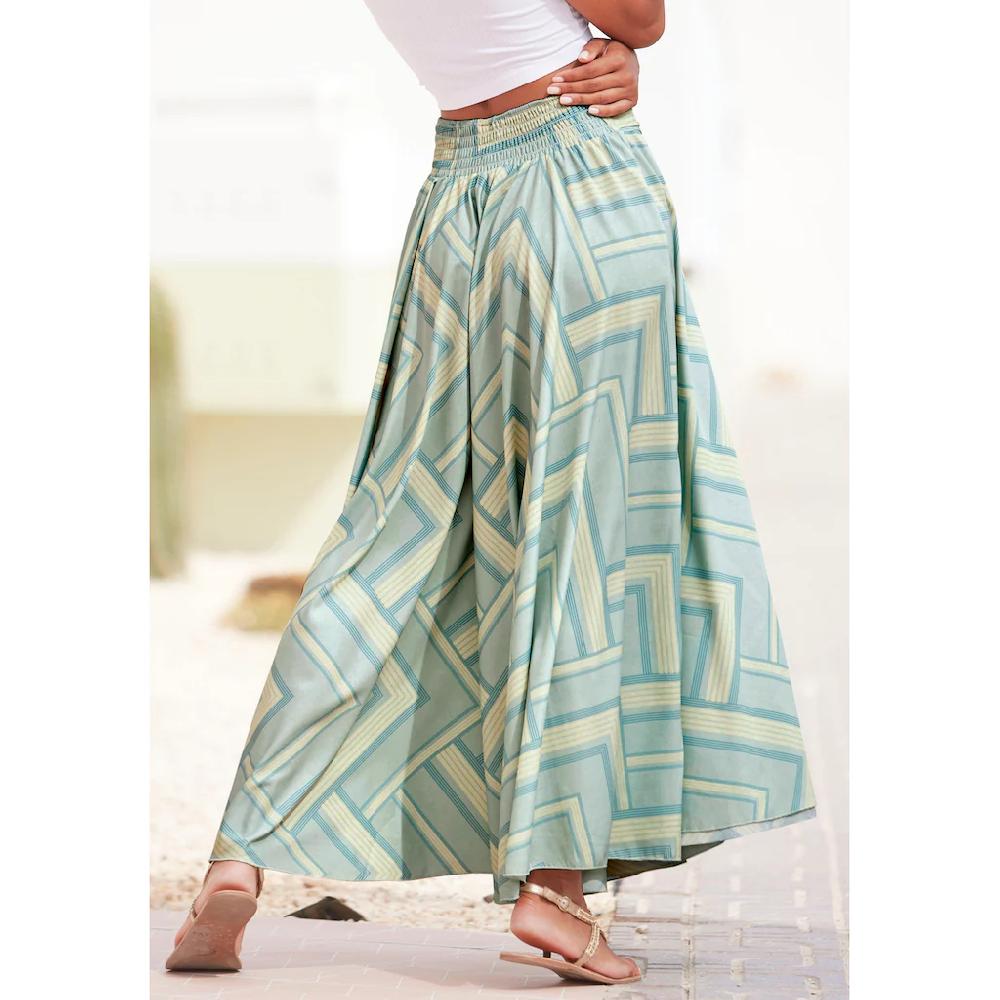 LASCANA Hosenrock Aus Glatter Ware Culotte Extraweites Bein