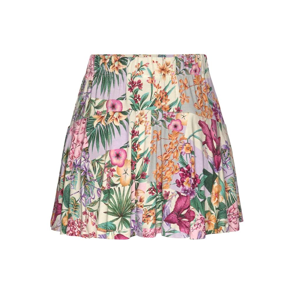 LASCANA Hosenrock Mit Alloverdruck Skort Rock Inklusive Hose Sommerlich