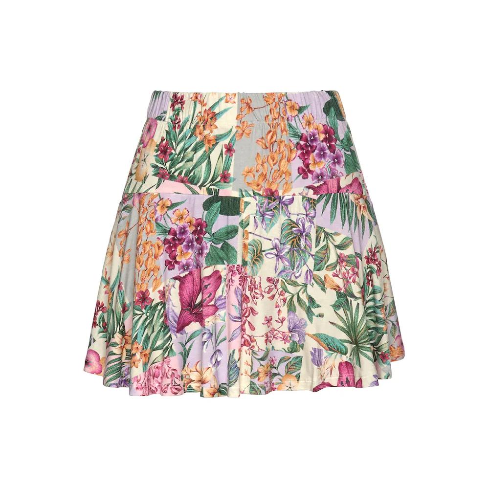 LASCANA Hosenrock Mit Alloverdruck Skort Rock Inklusive Hose Sommerlich