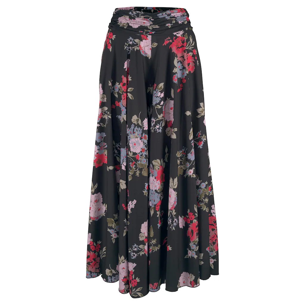 LASCANA Hosenrock Mit Blumenprint Culotte Extraweites Bein