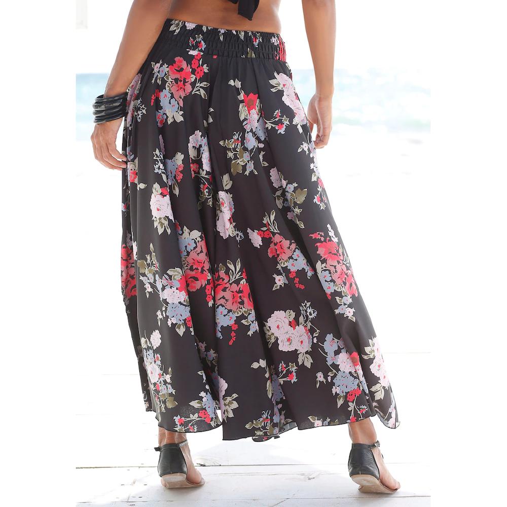 LASCANA Hosenrock Mit Blumenprint Culotte Extraweites Bein
