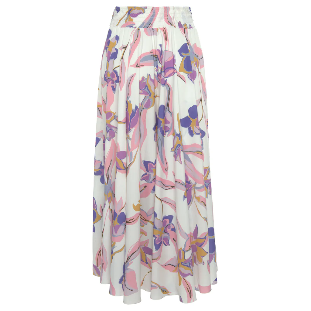 LASCANA Hosenrock Mit Floralem Alloverdruck Culotte Extraweites Bein