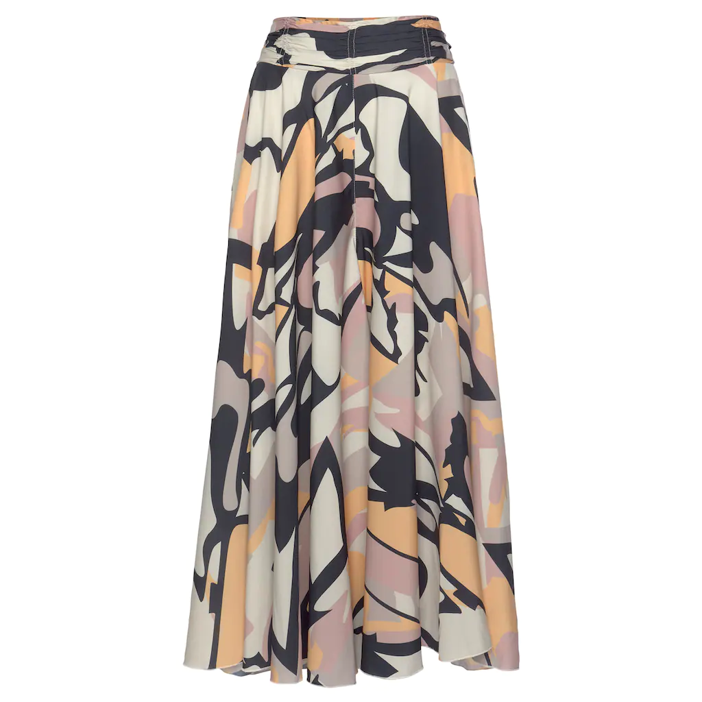 LASCANA Hosenrock Mit Grafischem Alloverdruck Culotte Extraweites Bein
