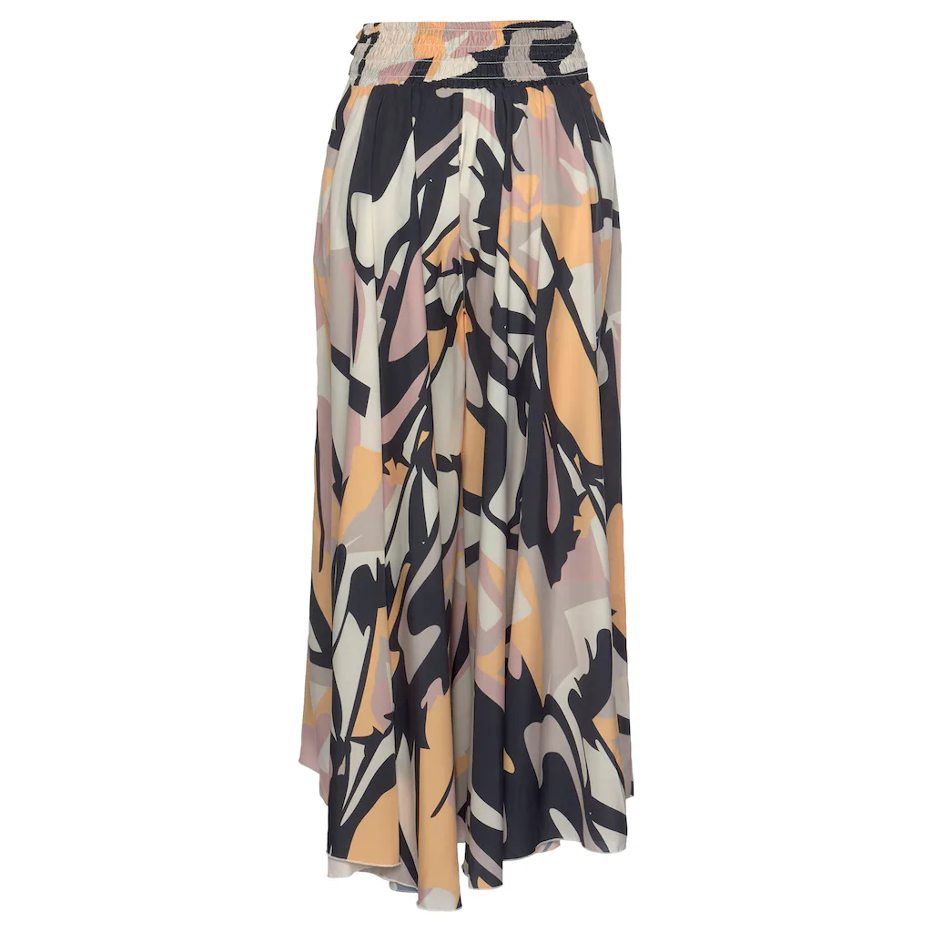 LASCANA Hosenrock Mit Grafischem Alloverdruck Culotte Extraweites Bein