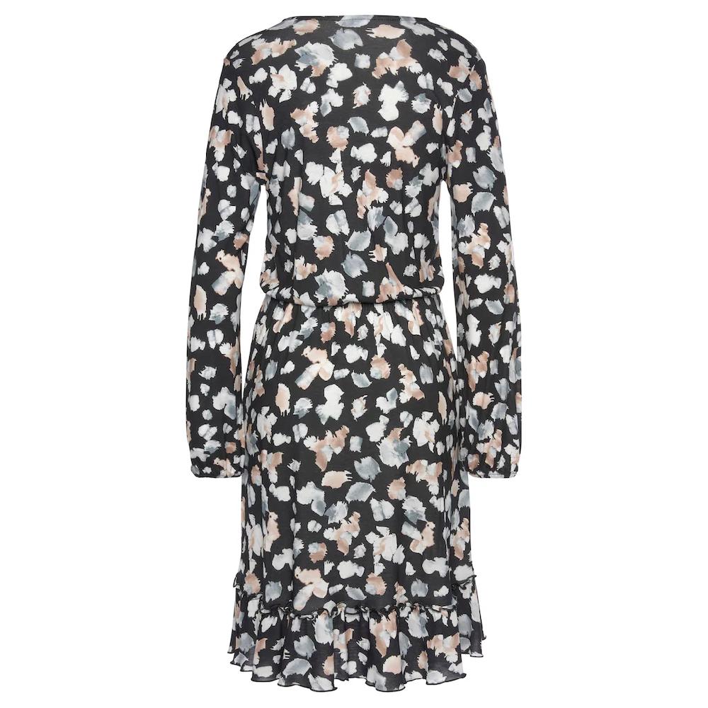 LASCANA Jerseykleid Mit Alloverdruck Elegantes Blusenkleid Casual-chic
