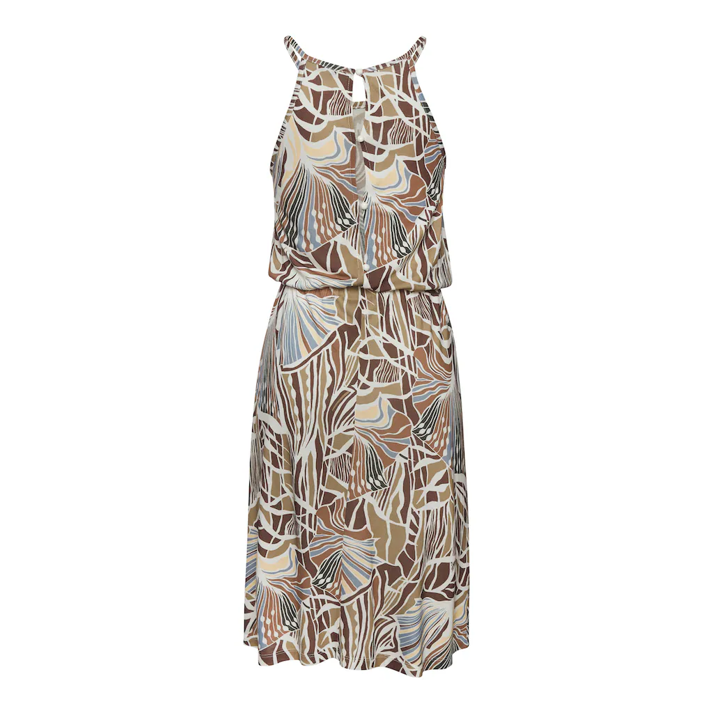 LASCANA Jerseykleid Mit Alloverdruck Kurzes Sommerkleid Strandkleid