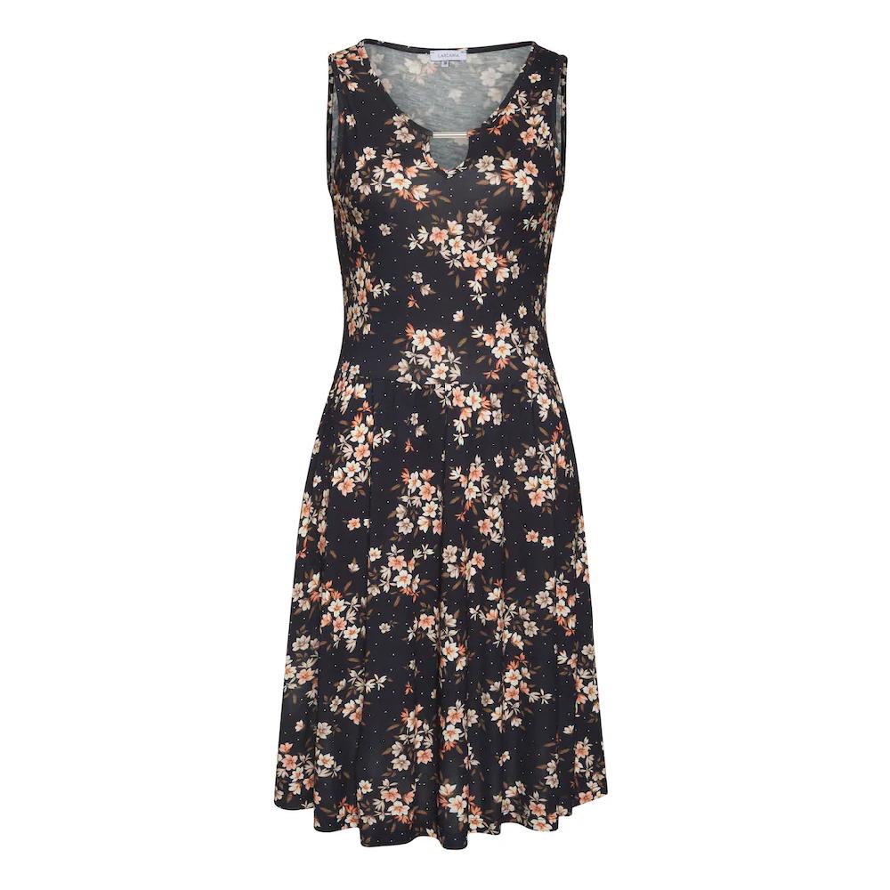 LASCANA Jerseykleid Mit Blumendruck Sommerkleid